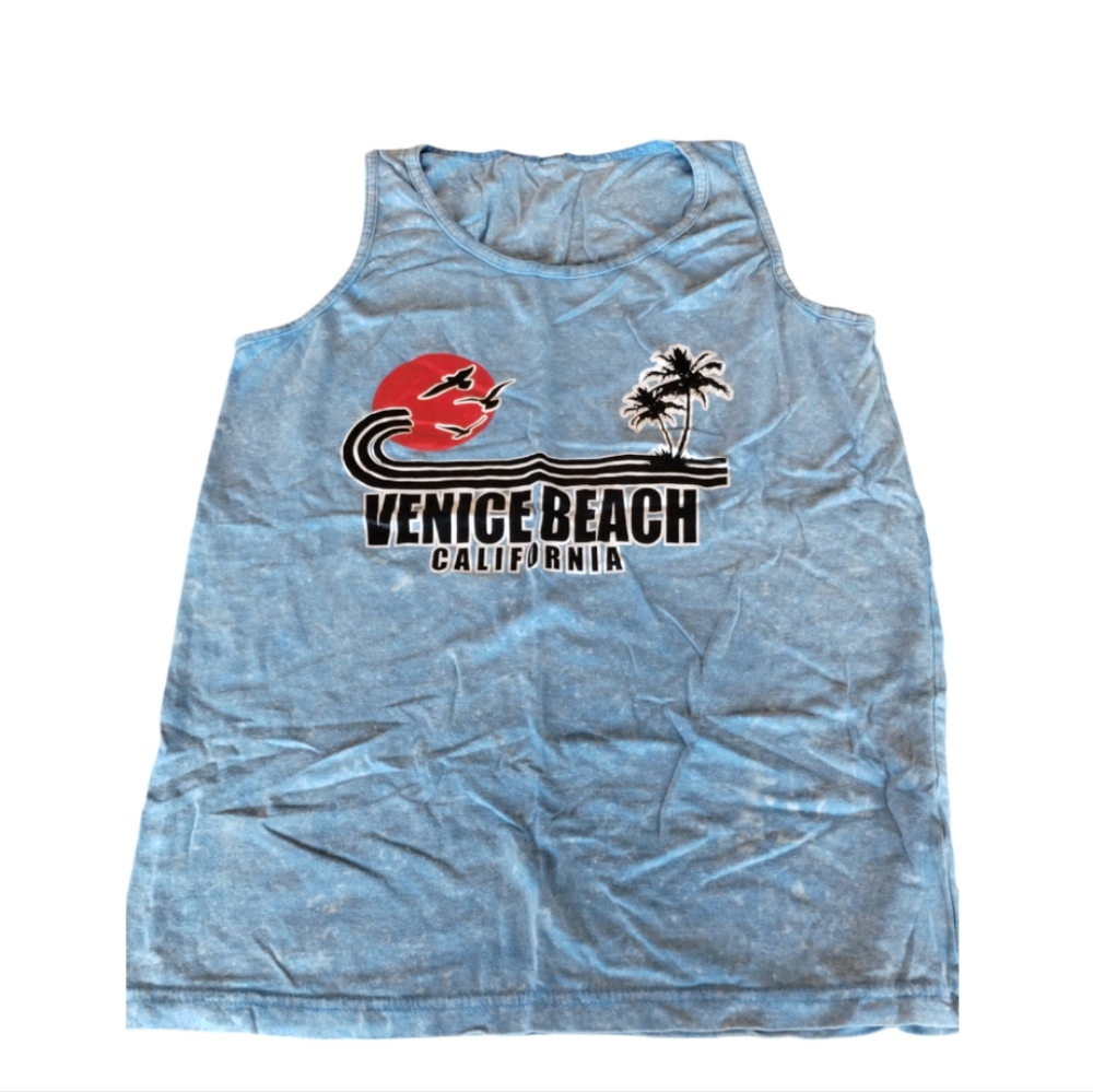 AMS Venice Beach California Female Medium sleeveless  Muscle Tank top Shirt